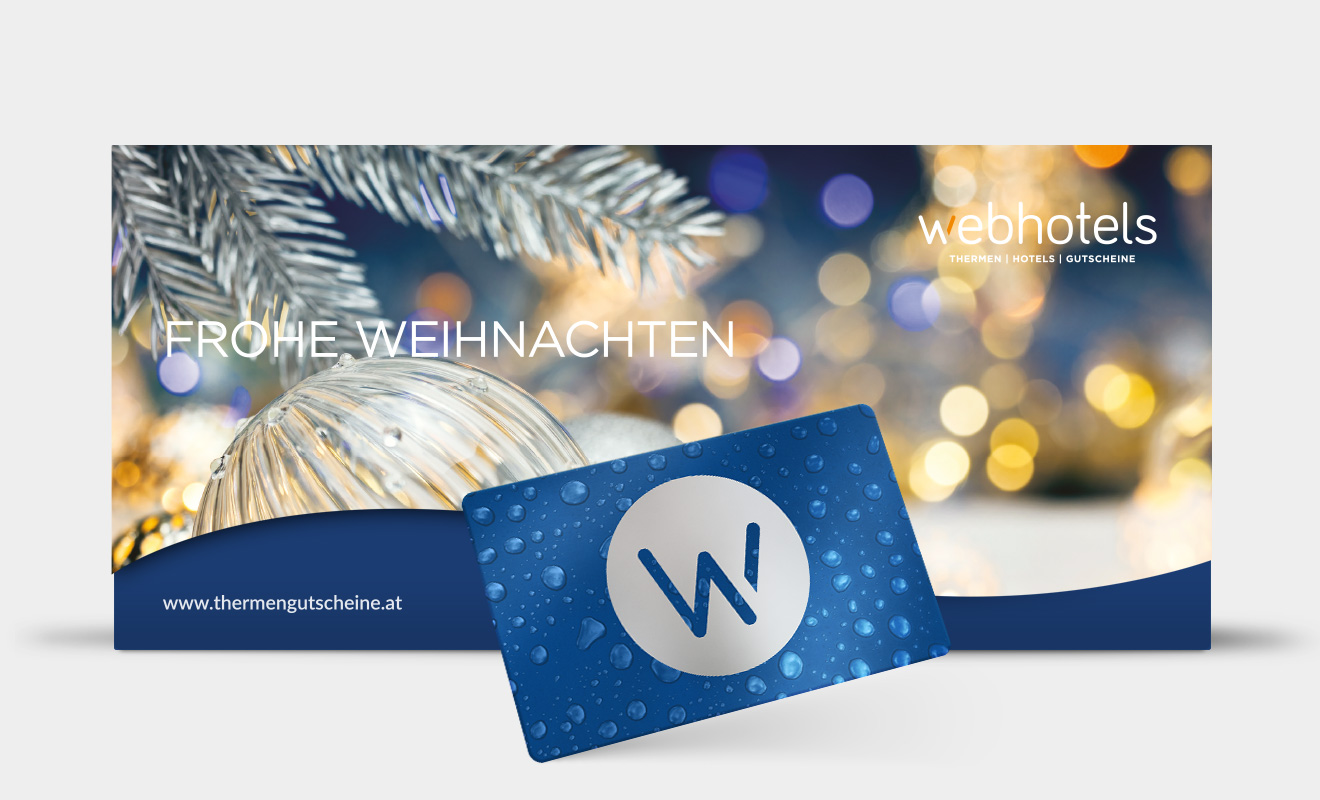 <strong>FROHE WEIHNACHTEN</strong> - blue